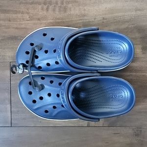 Crocs NWT Blue and Red Stripe